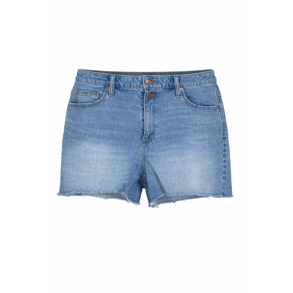 UNIVERSAL THREAD VINTAGE MIDI HIGH RISE CASUAL CLASSIC EVERYDAY DENIM SHORTS